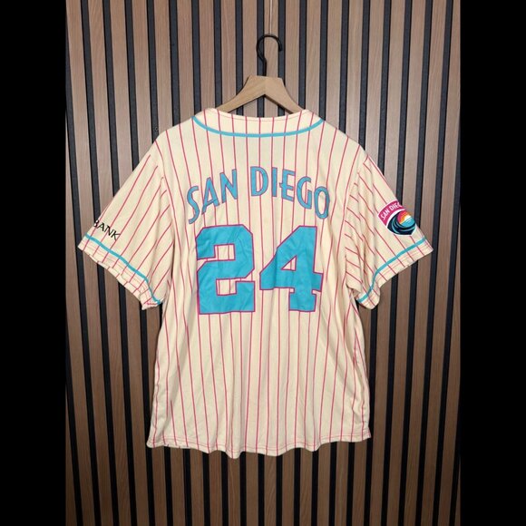 New San Diego Wave FC Baseball Shirt Large Adults Home Opener Soccer Jersey #24 - Picture 3 of 12